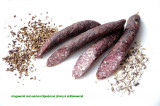 Droge worst met shiitakes