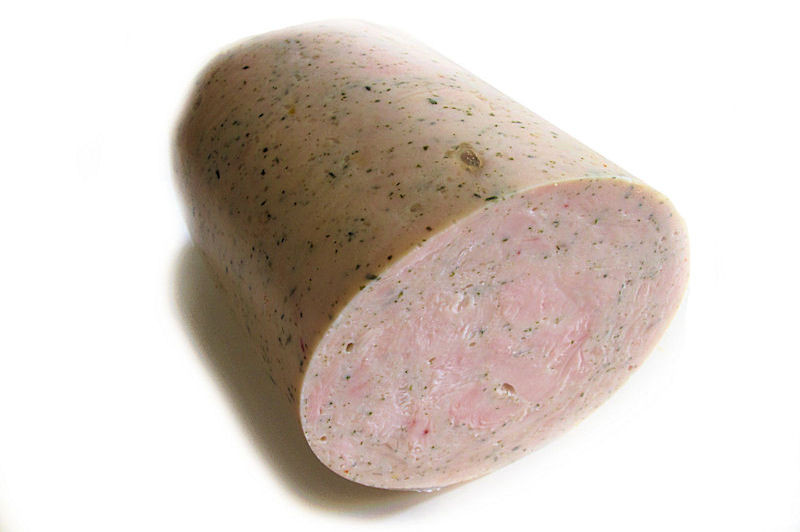 Kippenham met tuinkruiden